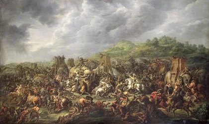 La sconfitta di Poro da parte di Alessandro Magno (356-323 a.C.) 327 a.C.